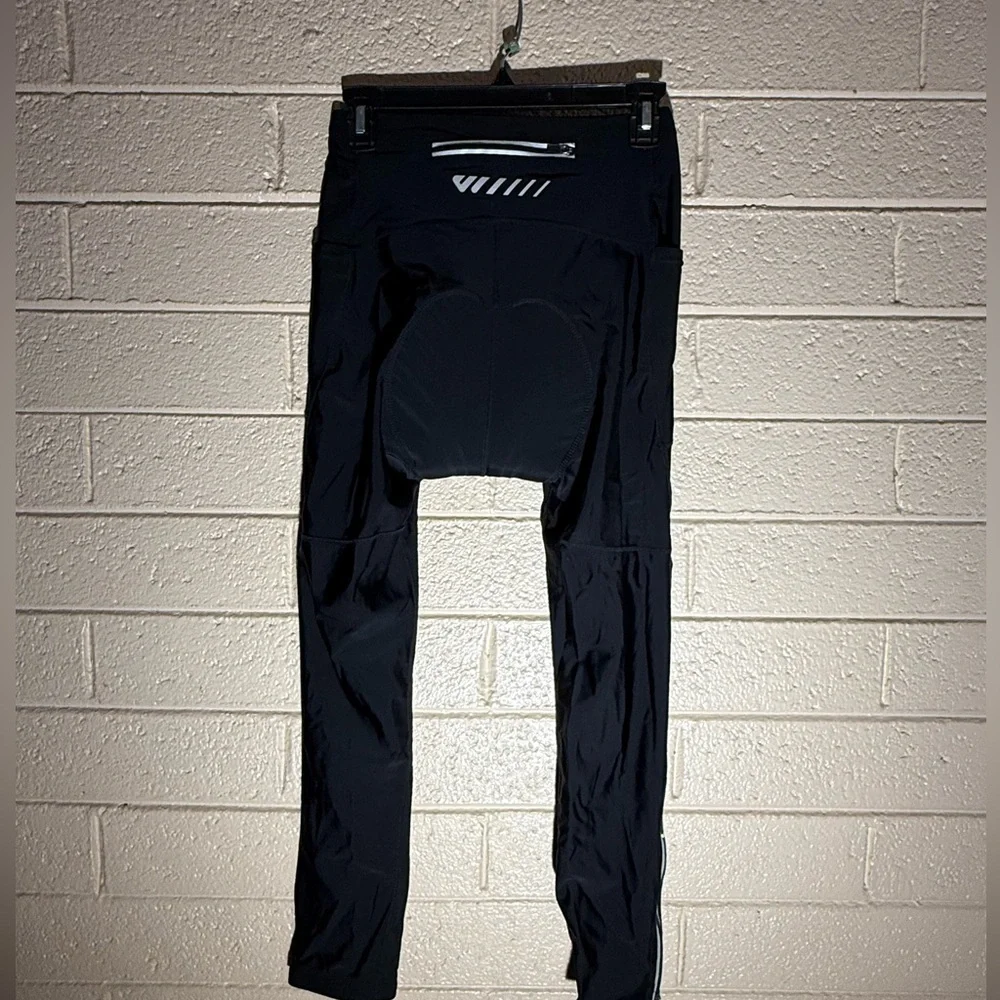 Wulibike  Black Leggings with Reflective Detail